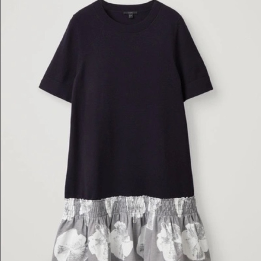 COS Smocked Panel A Line Dress - Brand new